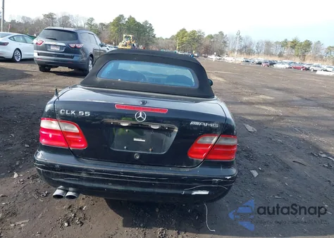 2002 Mercedes-Benz Clk 55 Amg из США, поврежденный, VIN WDBLK74G32T117580